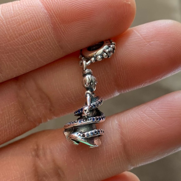 NWOT DISNEY, CINDERELLA MAGICAL MOMENT DANGLE CHARM Sterling Silver 925 - Picture 10 of 12